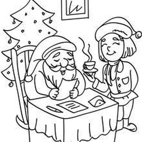 Santa Claus Colouring Pages part 13